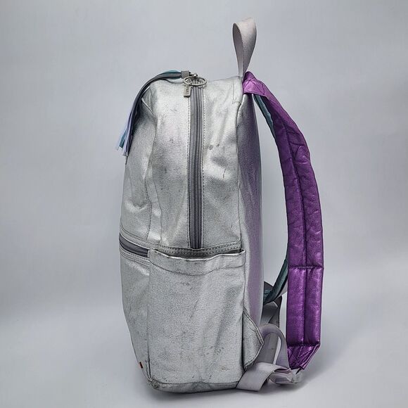 State Bags Kane Double Pocket Backpack Blue Metallic SOLD OUT - Picture 3 of 14